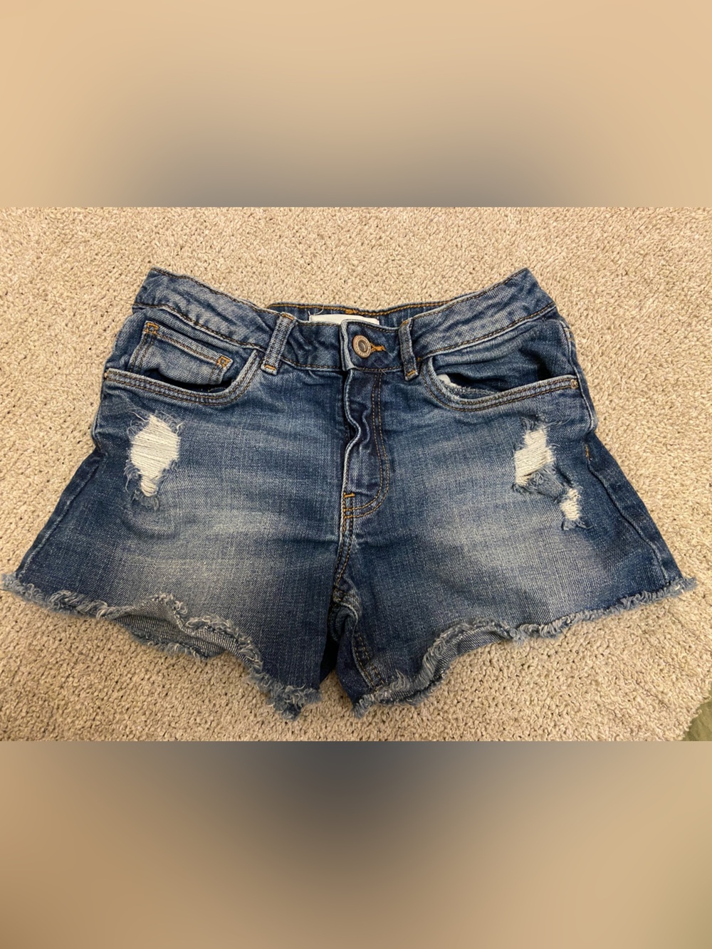Zara Kids Denim Shorts - Medium Blue